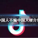 抖音中国人不骗中国人什么梗 中国人不骗中国人梗介绍