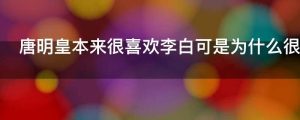 唐明皇本来很喜欢李白可是为什么很快又疏远了他呢