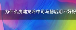为什么虎啸龙吟中司马懿后期不好好梳头
