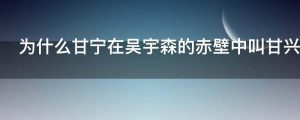 为什么甘宁在吴宇森的赤壁中叫甘兴