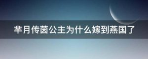 芈月传茵公主为什么嫁到燕国了