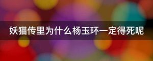 妖猫传里为什么杨玉环一定得死呢