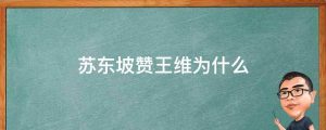 苏东坡赞王维为什么