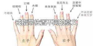 戒指带位置不同的意义 戒指戴的位置分别代表什么