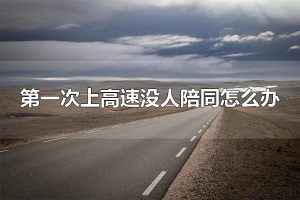 第一次上高速没人陪同怎么办 实习期的新手司机可以上高速吗