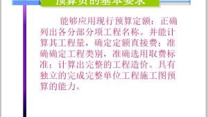 预算员个人年终工作总结