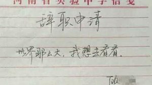 女子奇葩辞职信