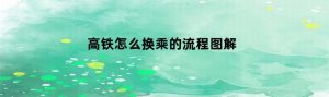 高铁怎么换乘的流程图解
